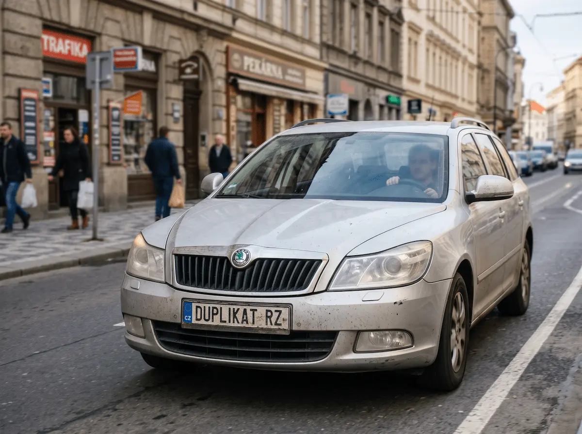 Duplikát SPZ - majitel vozidla využil nabídky SPZ služby a jezdí dál s poškozenou značkou se svým vozidlem než se vyrobí nová značka